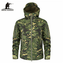 Load image into Gallery viewer, Mege Brand Clothing Autumn Men&#39;s Military Camouflage Fleece Jacket Army Tactical Clothing  Multicam Male Camouflage Windbreakers