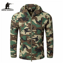 Load image into Gallery viewer, Mege Brand Clothing Autumn Men&#39;s Military Camouflage Fleece Jacket Army Tactical Clothing  Multicam Male Camouflage Windbreakers