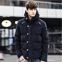 Load image into Gallery viewer, New Men Winter Jacket Coat Fashion Quality Cotton Padded Windproof Thick Warm Soft Brand Clothing Hooded Male Down Parkas