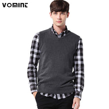 Load image into Gallery viewer, Vomint Classic Mens&#39; Pullover Sweater Vest V-Neck New Sweater 100% Cotton Knitted Plus Size Slim Class Vest Size: S-3XL  S6AW003