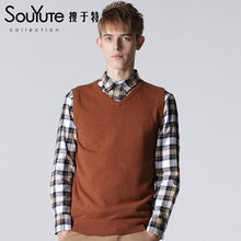 Load image into Gallery viewer, Vomint Classic Mens&#39; Pullover Sweater Vest V-Neck New Sweater 100% Cotton Knitted Plus Size Slim Class Vest Size: S-3XL  S6AW003