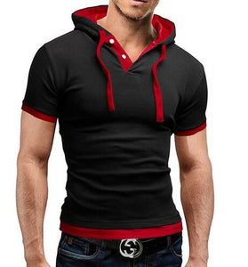 Brand 2018 Mens Polo Shirt Short-Sleeve Solid Poloshirt Men Polo Malse Slim Mens Clothing Camisas Hooded Camisa Polo Shirt 4XL