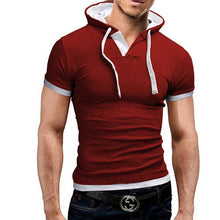 Load image into Gallery viewer, Brand 2018 Mens Polo Shirt Short-Sleeve Solid Poloshirt Men Polo Malse Slim Mens Clothing Camisas Hooded Camisa Polo Shirt 4XL