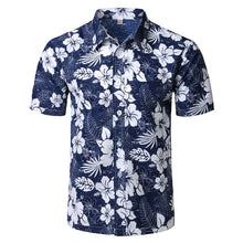 Load image into Gallery viewer, Mens Summer Beach Hawaiian Shirt 2018 Brand Short Sleeve Plus Size Floral Shirts Men Casual Holiday Vacation Clothing Camisas