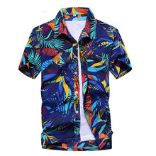 Load image into Gallery viewer, Mens Summer Beach Hawaiian Shirt 2018 Brand Short Sleeve Plus Size Floral Shirts Men Casual Holiday Vacation Clothing Camisas