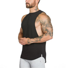 Load image into Gallery viewer, Brand Gyms Stringer Clothing Bodybuilding Tank Top Men Fitness Singlet Sleeveless Shirt Solid Cotton Muscle Vest Undershirt