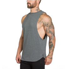 Load image into Gallery viewer, Brand Gyms Stringer Clothing Bodybuilding Tank Top Men Fitness Singlet Sleeveless Shirt Solid Cotton Muscle Vest Undershirt