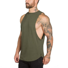 Load image into Gallery viewer, Brand Gyms Stringer Clothing Bodybuilding Tank Top Men Fitness Singlet Sleeveless Shirt Solid Cotton Muscle Vest Undershirt