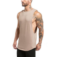 Load image into Gallery viewer, Brand Gyms Stringer Clothing Bodybuilding Tank Top Men Fitness Singlet Sleeveless Shirt Solid Cotton Muscle Vest Undershirt