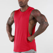 Load image into Gallery viewer, Brand New Plain Tank Top Men Gyms Stringer Sleeveless Shirt Open Sides Blank Fitness Clothing Cotton Sportwear Muscle Vest