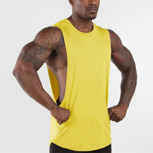 Brand New Plain Tank Top Men Gyms Stringer Sleeveless Shirt Open Sides Blank Fitness Clothing Cotton Sportwear Muscle Vest