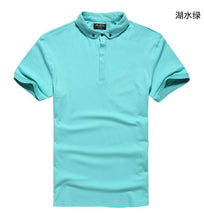 Load image into Gallery viewer, 2017 New Men Mandarin Collar Short Sleeve Cotton Casual Polo Shirt Men Fashion Summer Breathable Polos Mens Designer Polo Shirts