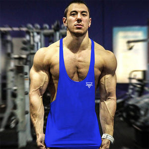 New Bodybuilding Stringer Tank Top Men Fitness Clothing Gyms Shirt Brand Muscle vest Workout Cotton Regatas Masculino