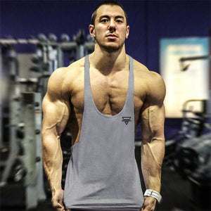 New Bodybuilding Stringer Tank Top Men Fitness Clothing Gyms Shirt Brand Muscle vest Workout Cotton Regatas Masculino