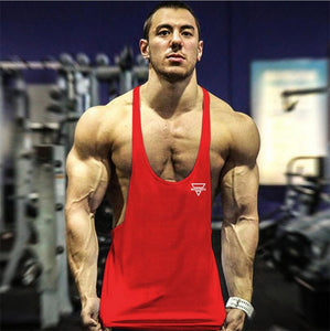 New Bodybuilding Stringer Tank Top Men Fitness Clothing Gyms Shirt Brand Muscle vest Workout Cotton Regatas Masculino