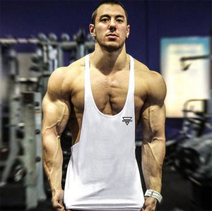 New Bodybuilding Stringer Tank Top Men Fitness Clothing Gyms Shirt Brand Muscle vest Workout Cotton Regatas Masculino