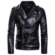 Load image into Gallery viewer, New Brand Jacket Punk Multi Design Style Motorcycle Biker Leather Jacket Men Fashion Skull Leather Coats Male Bomber Jacket 5XL