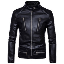 Load image into Gallery viewer, New Brand Jacket Punk Multi Design Style Motorcycle Biker Leather Jacket Men Fashion Skull Leather Coats Male Bomber Jacket 5XL