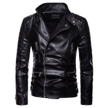 Load image into Gallery viewer, New Brand Jacket Punk Multi Design Style Motorcycle Biker Leather Jacket Men Fashion Skull Leather Coats Male Bomber Jacket 5XL