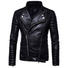 Load image into Gallery viewer, New Brand Jacket Punk Multi Design Style Motorcycle Biker Leather Jacket Men Fashion Skull Leather Coats Male Bomber Jacket 5XL