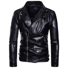 Load image into Gallery viewer, New Brand Jacket Punk Multi Design Style Motorcycle Biker Leather Jacket Men Fashion Skull Leather Coats Male Bomber Jacket 5XL