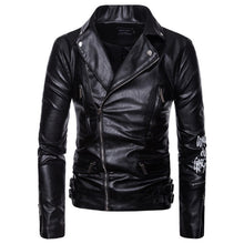 Load image into Gallery viewer, New Brand Jacket Punk Multi Design Style Motorcycle Biker Leather Jacket Men Fashion Skull Leather Coats Male Bomber Jacket 5XL