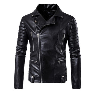 New Brand Jacket Punk Multi Design Style Motorcycle Biker Leather Jacket Men Fashion Skull Leather Coats Male Bomber Jacket 5XL