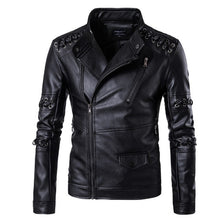 Load image into Gallery viewer, New Brand Jacket Punk Multi Design Style Motorcycle Biker Leather Jacket Men Fashion Skull Leather Coats Male Bomber Jacket 5XL