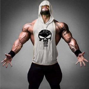 Brand Clothing Fitness Punisher Tank Top Men Stringer Golde Bodybuilding Muscle Shirt Training Vest Gyms Undershirt Singlets