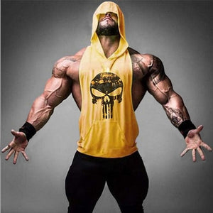 Brand Clothing Fitness Punisher Tank Top Men Stringer Golde Bodybuilding Muscle Shirt Training Vest Gyms Undershirt Singlets