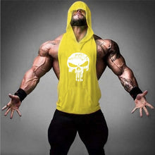 Load image into Gallery viewer, Brand Clothing Fitness Punisher Tank Top Men Stringer Golde Bodybuilding Muscle Shirt Training Vest Gyms Undershirt Singlets