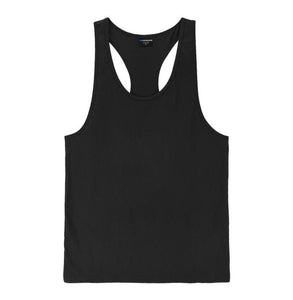 OA Men Solid Color Bodybuilding Stringer Gyms Tank Top Fitness Singlet Cotton Sleeveless Sport Shirt Muscle Fit Vest