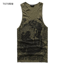 Load image into Gallery viewer, Grey Men Tank Top Casual Fitness Singlets Brand Mens Sleeveless Gasp Hip Hop Vest Elephant Print Cotton undershirt T680