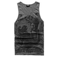 Load image into Gallery viewer, Grey Men Tank Top Casual Fitness Singlets Brand Mens Sleeveless Gasp Hip Hop Vest Elephant Print Cotton undershirt T680