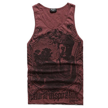 Load image into Gallery viewer, Grey Men Tank Top Casual Fitness Singlets Brand Mens Sleeveless Gasp Hip Hop Vest Elephant Print Cotton undershirt T680