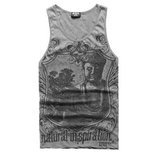 Load image into Gallery viewer, Grey Men Tank Top Casual Fitness Singlets Brand Mens Sleeveless Gasp Hip Hop Vest Elephant Print Cotton undershirt T680