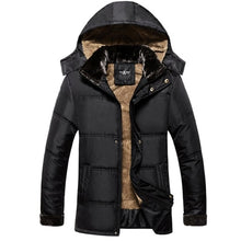 Load image into Gallery viewer, DIMUSI Winter Men Thick Warm Jacket Male Cotton Fluff Lining Parkas Male Casual Outwear Windbreaker Detachable Hat Hoodies,TA193