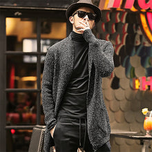 Load image into Gallery viewer, Men Sweater Long Sleeve Cardigan Males Pull style cardigan Clothing Fashion Thick warm Mohair Sweater Men england style hot J511