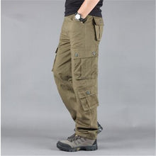 Load image into Gallery viewer, Fashion Military Style Men&#39;s Cargo Pants Casual Multi Pockets Tactical Military Pants Spring Cotton Army Trousers Men 8 Pockets