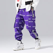 Load image into Gallery viewer, New Arrival Harajuku Japanese Style Letter Printed Fashionable Men&#39;s Jogger Trousers Hip Hop Autumn Casual Male Harem Pants