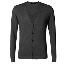 Load image into Gallery viewer, New spring men&#39;s slim cardigan woolen metrosexual man knitted cardigan European style solid color long sleeve knitwear J755