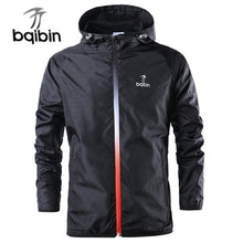 Load image into Gallery viewer, 2019 New Spring Summer Mens Fashion Outerwear Windbreaker Men&#39; S Thin Jackets Hooded Casual Sporting Coat Big Size