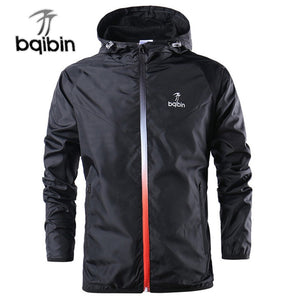 2019 New Spring Summer Mens Fashion Outerwear Windbreaker Men' S Thin Jackets Hooded Casual Sporting Coat Big Size