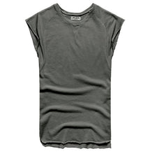 Load image into Gallery viewer, men&#39;s sleeveless knitwear sleeveless undershirt wide shoulder vest bodybuilding tank top men cotton summer new T4364