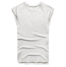 Load image into Gallery viewer, men&#39;s sleeveless knitwear sleeveless undershirt wide shoulder vest bodybuilding tank top men cotton summer new T4364