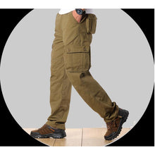 Load image into Gallery viewer, Men&#39;s Cargo Pants Mens Casual Multi Pockets Military Tactical Pants Men Outwear Army Straight slacks Long Trousers Large size 44