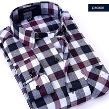 Load image into Gallery viewer, Plaid Shirt 2019 New Autumn Winter Flannel Red Checkered Shirt Men Shirts Long Sleeve Chemise Homme Cotton Male Check Shirts