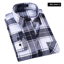 Load image into Gallery viewer, Plaid Shirt 2019 New Autumn Winter Flannel Red Checkered Shirt Men Shirts Long Sleeve Chemise Homme Cotton Male Check Shirts