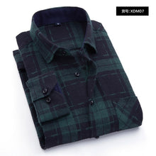 Load image into Gallery viewer, Plaid Shirt 2019 New Autumn Winter Flannel Red Checkered Shirt Men Shirts Long Sleeve Chemise Homme Cotton Male Check Shirts