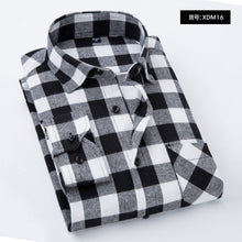 Load image into Gallery viewer, Plaid Shirt 2019 New Autumn Winter Flannel Red Checkered Shirt Men Shirts Long Sleeve Chemise Homme Cotton Male Check Shirts